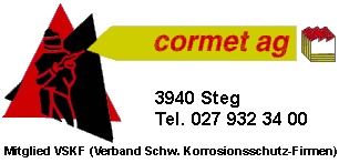 Cormet AG, Steg